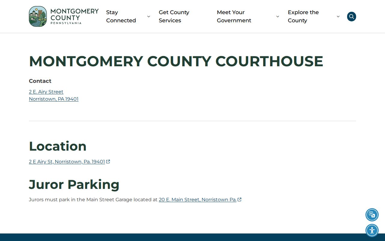 Montgomery County criminal court history courthouse